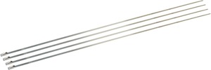 DEI Stainless Steel Locking Ties 5 Pack 14 Inch - 5 pack stainless steel locking ties, 14" length