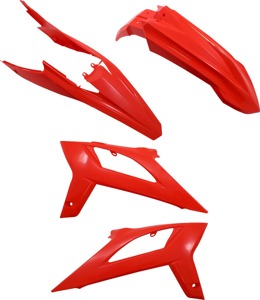 Acerbis Standard Plastic Kit Red For Beta 300 RX 2021-2022 - Body plastic kit for Beta 300 RX 2021-2022