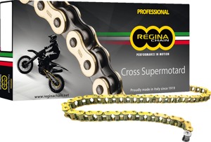 Regina 420 RH2 Series Chain Gold 120 Links - 120-link 420 RH2 Gold chain for off-road use