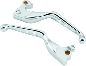 Original Chrome O Series Holed Lever Set For 14-Up XL - Chrome holed lever set For 2014-Up XL models
