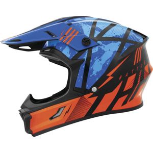 THH T710X Battle Helmet Blue/Orange Youth Medium