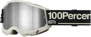 100 Percent Accuri 2 Goggles Glow Mirror Silver Lens Offroad - Premium offroad goggles with mirror silver lens