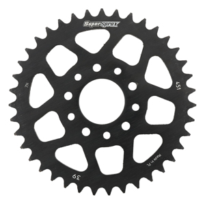 Supersprox Steel Rear Sprocket 39T Black Fits KTM