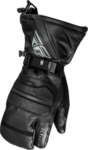 Fly Racing Ridgeline Claws Black Gloves X-Large Snow - Cold weather split finger gloves, Black, XL