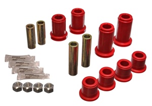 Red Front End Control Arm Bushing Set Fits 01-06 GM Silverado C2500/K2500