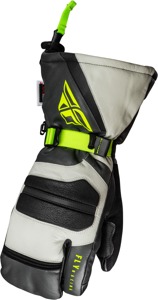 Fly Racing Ridgeline Claws Gloves - Black/Grey/Hi-Vis, 2X-Large - Waterproof gloves with 300g insulation