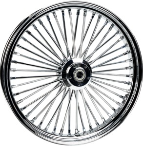 HardDrive 48-Spoke Chrome Front Wheel 26x3.5 FLT Hub 25mm Axle