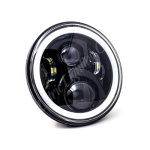 Letric Lighting 7" LED Headlight w/ Full Halo Black