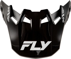 FLY Racing Formula CC Objective Visor Black/White XL/2X - Replacement visor for Formula CC helmet