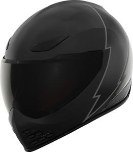 ICON Domain Slabtown Full Face Helmet Black Medium - Full face helmet, size M, black