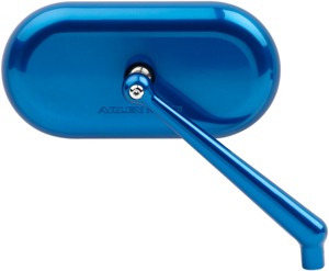 Oval Mirror Right Blue by Arlen Ness