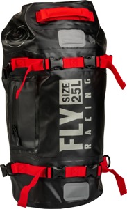 Fly Racing Roamer 25L Dry Bag Black Waterproof Gear Bag - 25L waterproof gear bag for street and moto use