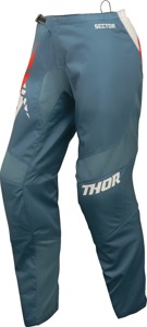 Thor Women's Sector Split Pants Blue Off-White Size 3/4 - Women's MX pants Blue Off-White Size 3/4