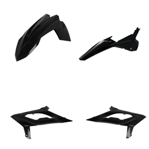 Acerbis Plastic Kit Black For Beta 300 RX 2023-2024 - Body plastic kit for Beta 300 RX 2023-2024