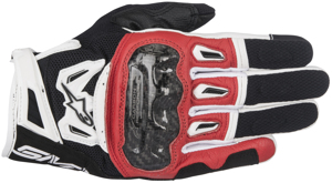 Alpinestars SMX-2 Air V2 Gloves Black/Red/White Medium - Universal fit gloves by Alpinestars
