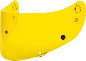 ICON Tracshield Yellow Shield for Airform Airframe Pro Airmada Helmets - Yellow shield fits ICON Airform, Airframe Pro, Airmada
