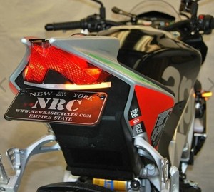 New Rage Cycles Fender Eliminator Kit Black Fits 09-20 Aprilia RSV4