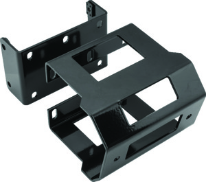 QuadBoss UTV Winch Mount Black Fits 13-19 Polaris Ranger Crew 900