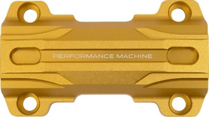 Performance Machine Phatbar Gauge Relocation Adapter Gold Ops - Adapter for PM Phatbar & Riser Kits 0208-2186M, 2187M