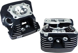 S&S Black Super Stock Cylinder Heads Kit 90-1504