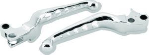 Bikers Choice O Series Holed Lever Set Chrome For 96-16 BigTwin 96-03 XL - Chrome lever set for 96-16 BigTwin, 96-03 XL