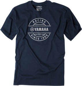 Men's Yamaha Crest Tee Navy XL by Factory Effex