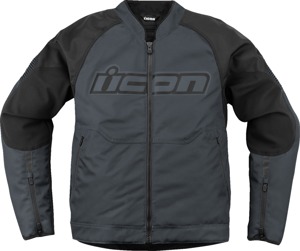 ICON Overlord3 Jacket Men's M Gray/Black - Durable sport jacket with impact protection