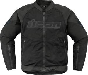 ICON Overlord3 Mesh Jacket Black Men's 3XL - Breathable mesh sport jacket