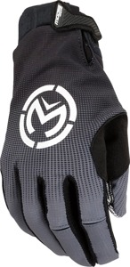 Moose SX1 Gloves Gray Black Men's Medium Short Cuff - Stretch-fit MX gloves in Gray/Black, Medium size