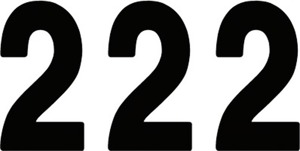 Factory Effex 4" Pro Numbers Black #2 Decals Pack of 3
