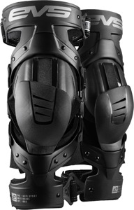 EVS Axis Sport Knee Brace Pair Black/Grey - Medium - Knee brace pair, Medium size, Black/Grey