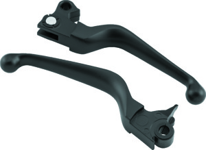 Bikers Choice Black Lever Set For 96-16 Big Twin, 96-03 XL w/ Cable Clutch - Black lever set fits 96-16 Big Twin, 96-03 XL