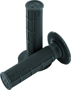 ProTaper 1/2 Waffle Grips Soft Black - Soft black half-waffle handlebar grips