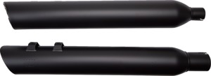 Black 909-Twins 4" Slip On Exhaust Mufflers For M8 Touring