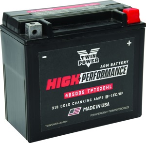 Twin Power YTX-20HL High Performance Battery 310 CCA - High performance AGM battery, 310 CCA, 18Ah