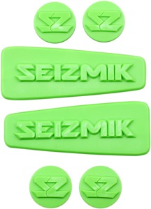 Seizmik Pursuit Mirror Caps Green Color Kit