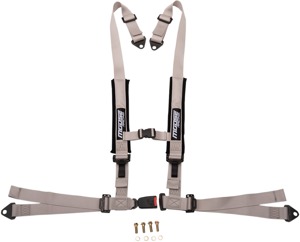 Moose Auto Buckle Seat Harness 2" 4PT Gray