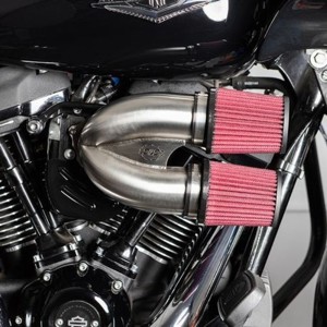 S&S Tuned Induction Air Cleaner Kit Stainless Steel Fits 17-20 M8 Models