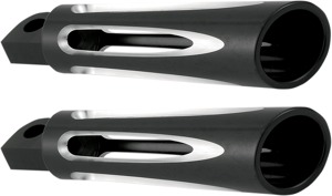 Arlen Ness Deep Cut Foot and Shift Pegs Black Aluminum