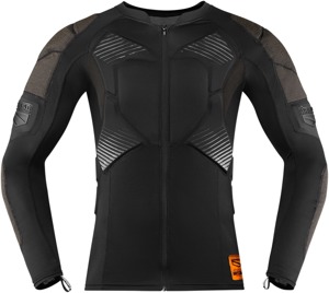 ICON Field Armor Compression Shirt Black - Large - Compression shirt for added protection