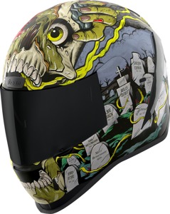 ICON Airform Dead Serious MIPS Helmet - Large - Full-face helmet with MIPS and glow-in-the-dark design