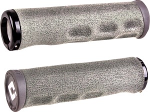 ODI F-1 Series Dread Lock v2.1 Lock-On Grips Gray - Gray lock-on grips for bicycles, pair