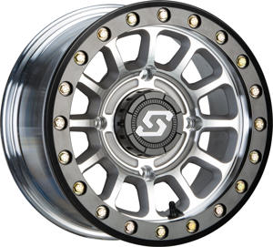 Sedona Sano Beadlock Wheel 14x7 4/110 5+2 +10mm As Cast - 14x7 Beadlock wheel, 4/110 pattern, As Cast finish