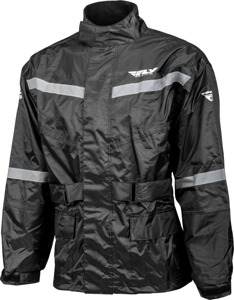 Fly Racing 2-Piece Rain Suit Black 5X-Large - 2-piece rain suit, Black, size 5X-Large