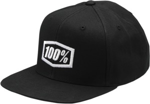 100% Youth Icon Hat - Black, One Size
