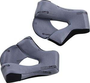 ICON Airflite Helmet Cheek Pads Large Gray/Black - 30mm - Replacement pads for ICON Airflite helmet