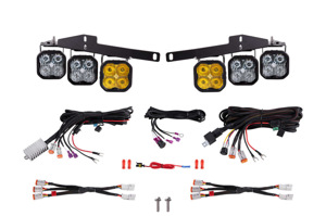 17-20 Ford Raptor SS3 LED Fog Light Kit Yellow Sport