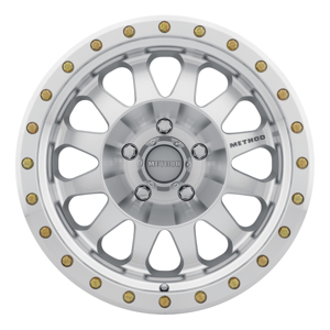 MR304 Double Standard 17x8.5 0mm Offset 5x5 94mm CB Machined/Clear Coat Wheel