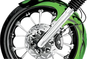 Arlen Ness Hot Leg Fork Legs Chrome Deep Cut Dual Disc