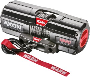 Warn AXON 4500-RC Winch with Synthetic Rope Black